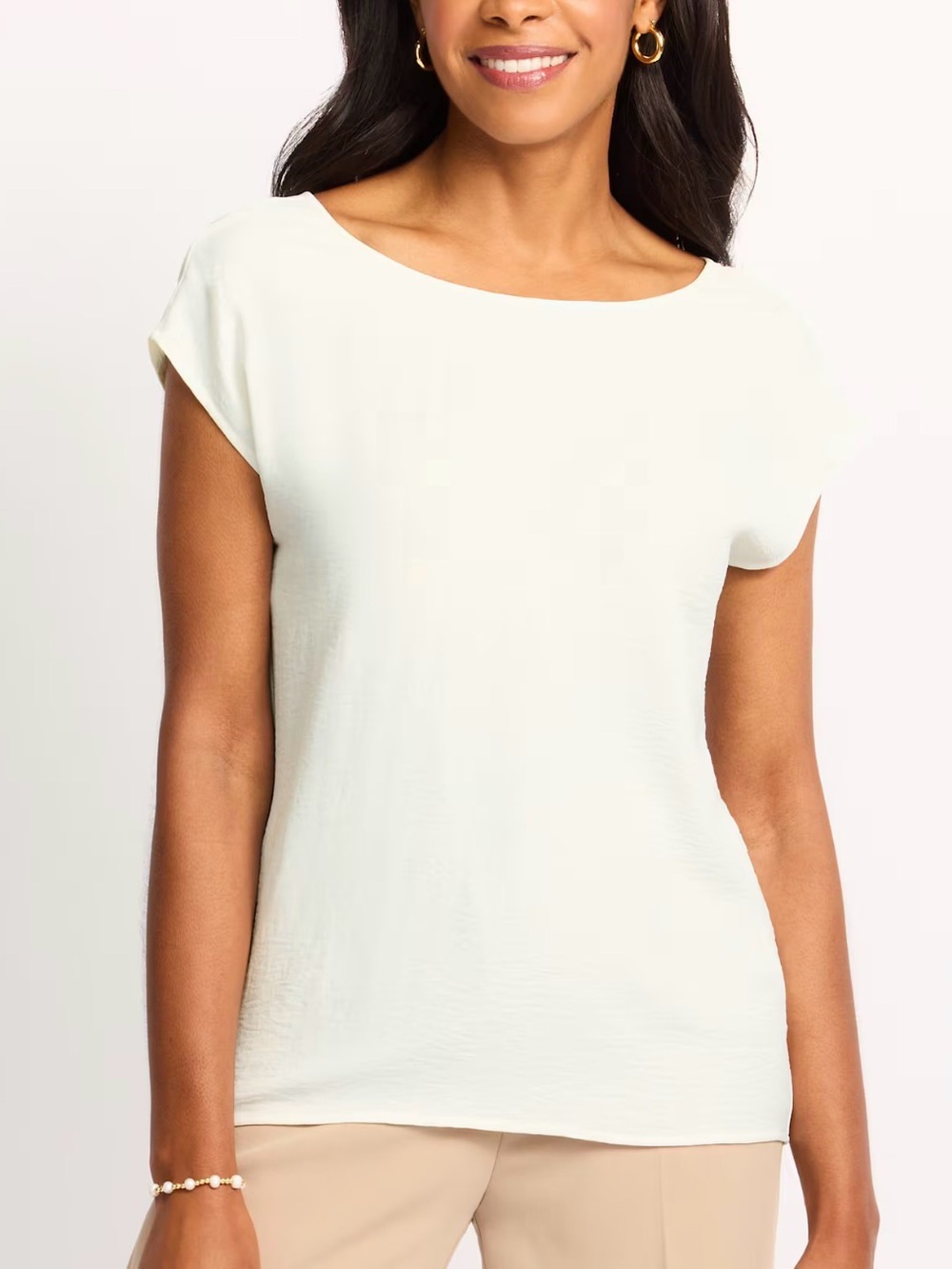 Montgomery Post Cheryl Airette Blouse White Small NWT STITCH FIX